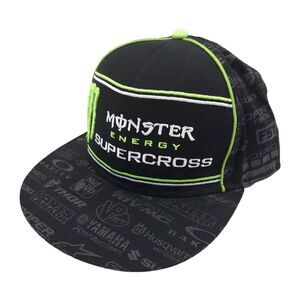 Monster Energy‎ Supercross Strapback Hat Motorcycle Racing All Over Print Cap